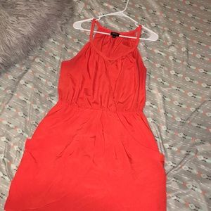 A red summer dress